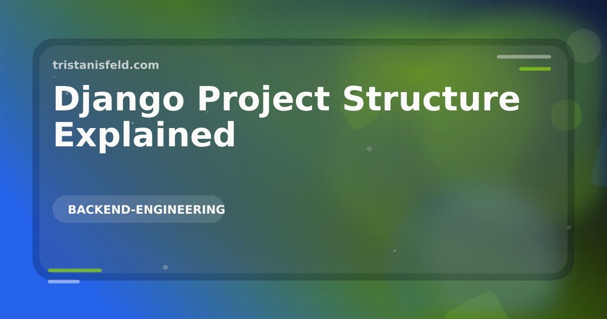 Abstract generated cover for Django Project Structure Explained.