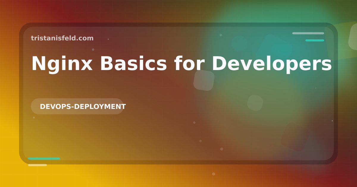 Abstract generated cover for Nginx Basics for Developers.