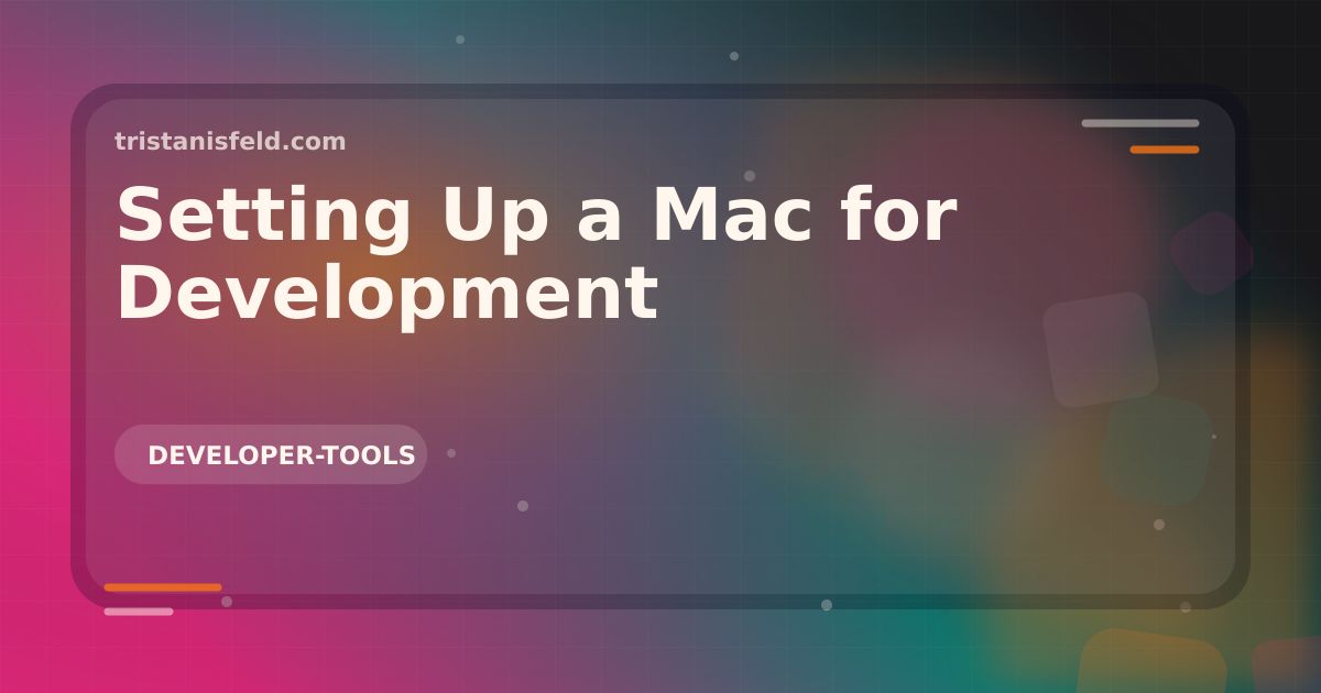 Abstract generated cover for Setting Up a Mac for Development.