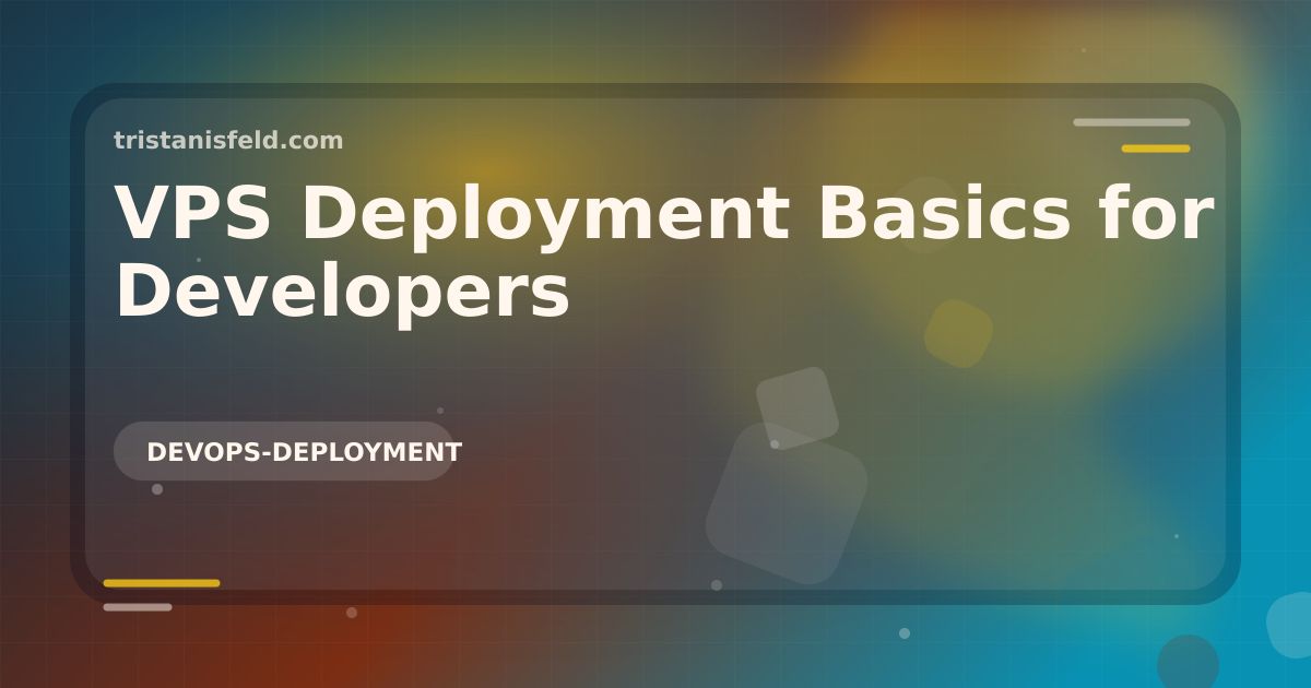 Abstract generated cover for VPS Deployment Basics for Developers.