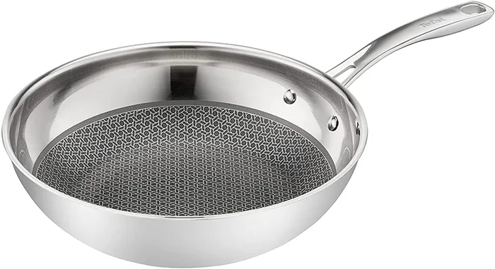 T-Fal hybrid mesh frying pan